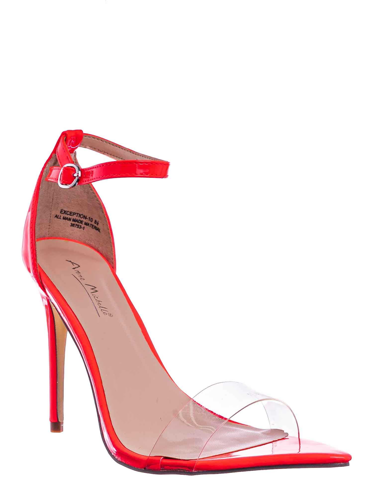 Lucite Neon Stiletto Sandal 