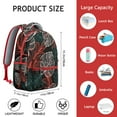thumbnail image 6 of Hawaii Tropical Wind Palm Leaves Print Backpack: Large Capacity Durable Daypack for Students, Lightweight Laptop Bookbag with Padded Sleeve, Perfect Gift for Campus Commute, 6 of 6