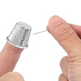 thumbnail image 2 of Sewing Thimble Finger Protector, 20 Pcs Metal Finger Shield Ring for Hand Sewing, Craft Accessories DIY Sewing Tools, 2 of 6