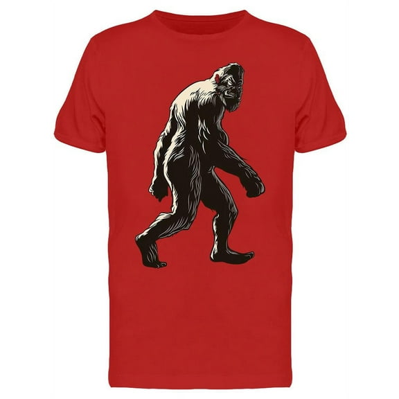 Sasquatch Gorilla Walking T-Shirt Men -Image by Shutterstock, Male x-Large