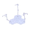thumbnail image 2 of TISHITA Support de Support de Socle de Figurines Robustes pour Figurines 1/144 Jouets Blanc, 2 of 8