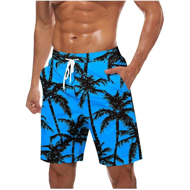 Pantalones Cortos para Hombre Cintura Elástica con Bolsillos Pantalones Cortos de Impresión de Moda Casual Pantalones de Playa para el Uso Diario Al Aire Libre de Primavera Verano