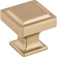 thumbnail image 4 of Top Knobs Square Cabinet Knob 1-1/4" TK702BLK, 4 of 7