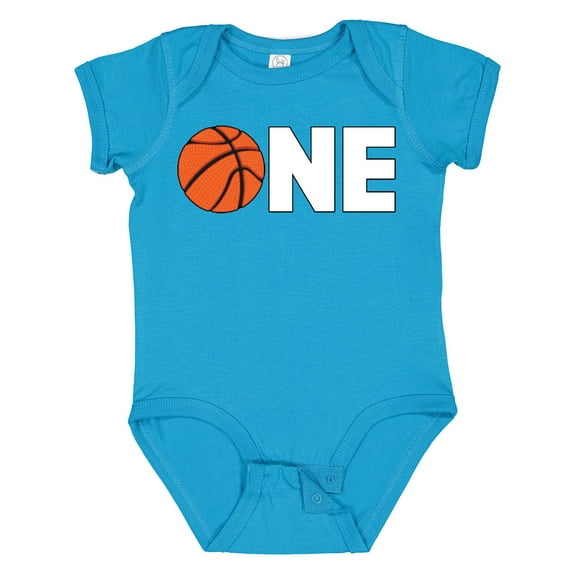 Inktastic One Basketball First Birthday Boys or Girls Baby Bodysuit