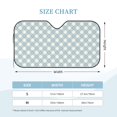 thumbnail image 3 of Bingfone Daisy Plaid Blue Car Windshield Sunshade,Sun Foldable Sun Shield Sun Visor for Car - Small, 3 of 8