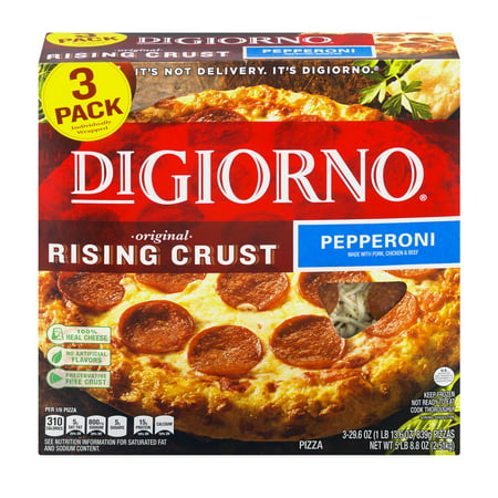 DIGIORNO Original Rising Crust Pepperoni Frozen Pizza 3-29.6 oz. Box
