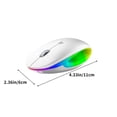 thumbnail image 3 of Chmadoxn Mouse Wireless Bluetooth Mouse Unique Type-c Fast Charging Long Battery Life Colourful LED Light Adjustable DpI Adaptable To Wide Range Of Devices wireless mouses, 3 of 8
