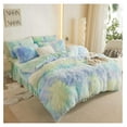 thumbnail image 2 of TiaGOC Fluffy Tie Dye Comforter Cover Queen Set，Faux Fur Comforter Set 3 Pieces(1 Fluffy Duvet Cover +2 Shaggy Pillowcases) Faux Fur Tie Dye Bedding Sets Queen,Solid Color (Tie Dye Sage Green, Queen), 2 of 9