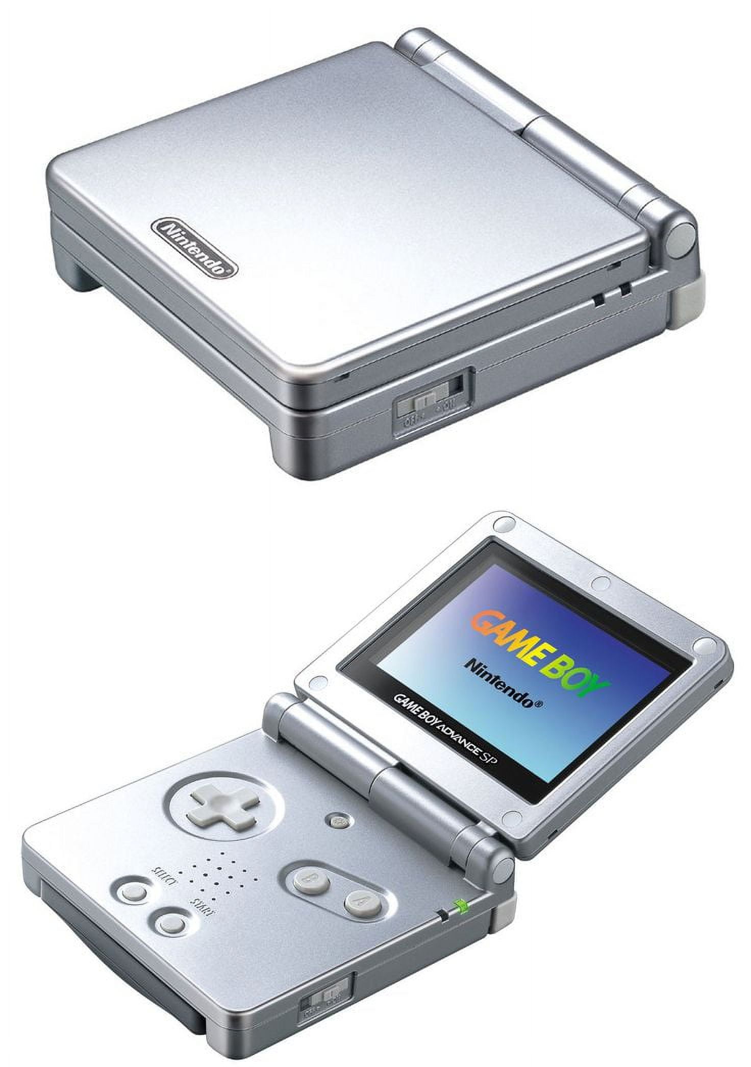 Restored Nintendo Game Boy Advance SP (Platinum Silver) GBA Video