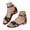 3-Black, variant on Womens Sparkly Wedding Sandals Strappy Low Block Heel Flat Slide Shoes Summer Dressy Comfortable Walking Buckles Sandal Gold 9