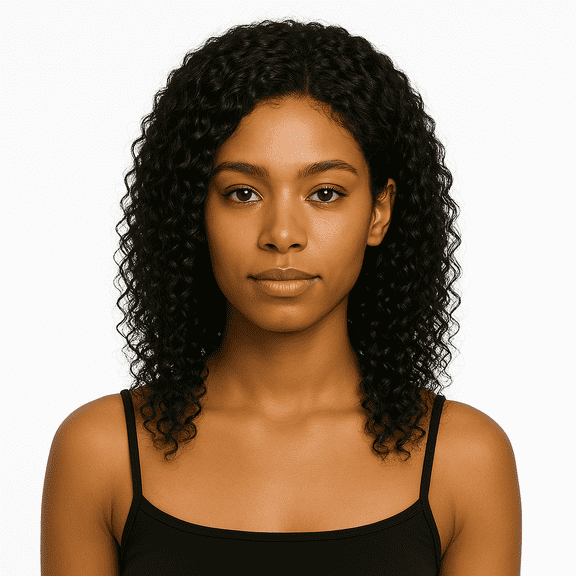 Quick Weave Synthetic Curly Half Wig Natural Black