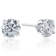 thumbnail image 2 of Pompeii 2.00CT Round Brilliant Cut Natural Diamond Stud Earrings In 14K Gold (G/H,I2-I3), 2 of 4