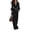 Black, variant on JoveMarine Womens Jumpsuits High Waist Long with Belt - Versatile Work Daily One Piece, Jumpsuits for Women Dressy Casual Jumpsuit, Formal Jumpsuits for Women for Office,Black L