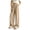 Khaki-1, variant on Women’s Wide Leg Pants Business Casual Slacks Elastic High Waist, Breathable Flowy Palazzo Fit, with Pockets, Drawstring, Comfortable Teacher Pants,Office Fall Workwear