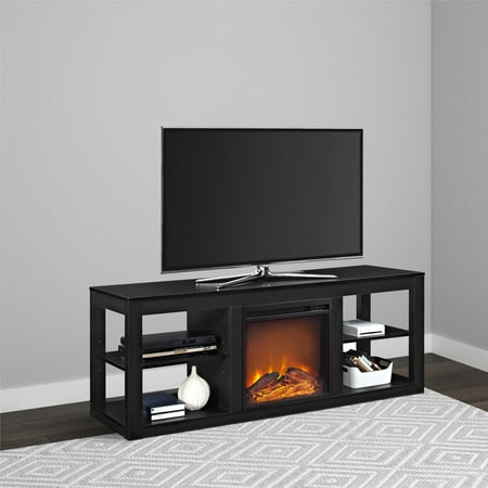 Ameriwood Home Parsons Electric Fireplace Tv Stand For Tvs Up To