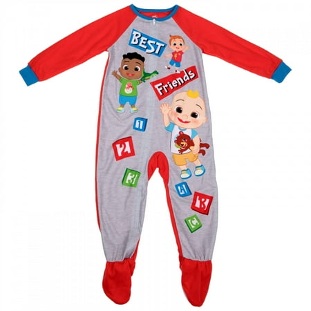 Size 4T Cocomelon Best Friends Toddler Footie Pajama Sleeper-Toddler