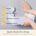 thumbnail image 2 of ComfiTime Suction Cup Shower Caddy & Double Soap Holder Set – No-Drill, No-Adhesive, Durable Bathroom Shelf Organizer, Removable Plastic Bathtub Caddy, Inside Shower Storage Rack, Holds Up to 22 lbs, 2 of 14