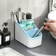thumbnail image 5 of Estantería de almacenamiento grande, caja de uso múltiple, 3 compartimentos amplios, organizador de espacio, ideal para dormitorio, metal resistente, 2 niveles, fácil de mover, alta, 5 of 9