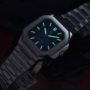 PAGANI DESIGN Men's Quartz Watch 37MM Stainless Steel Sports Waterproof Business Wrist Watch for Men, Synthetic Sapphire, Japan TMI VH31 Movt, PD-YS019