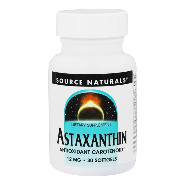 Source Naturals Astaxanthin Antioxidant Carotenoid 12 mg. 30