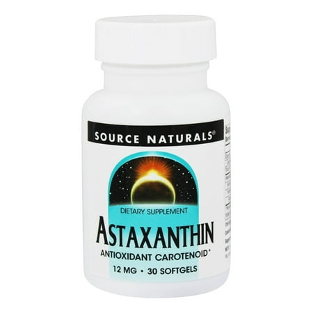 Source Naturals - Astaxanthin Antioxidant Carotenoid 12 mg. - 30 (Best Sources Of Carotenoids)
