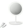 thumbnail image 2 of stanreset LED Light up Makeup Mirror Dress Room Adjustable USB Rechargeable Tabletop Personal Cosmetic Mirrors Home Supplies White Type 3, 2 of 6