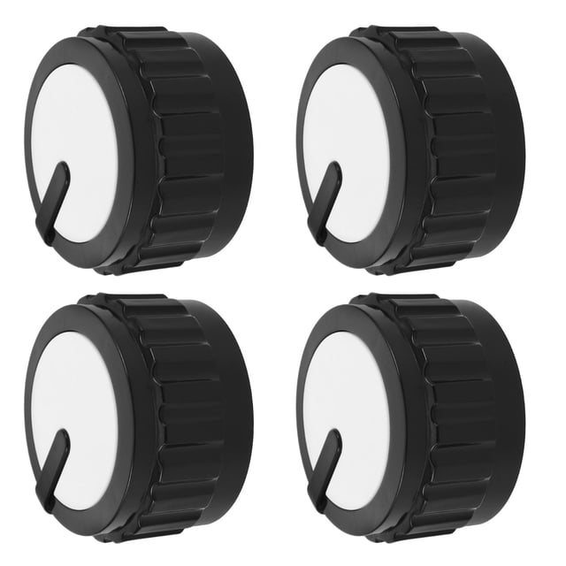 GAXIRE 4Ud Perillas De Control Para De Gas En Plástico Negro Con Ajuste Para Uso En Hogar
