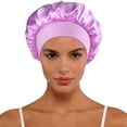 thumbnail image 1 of Bucket Hat For Home And Leisure With Satin Wide Brim Classic Style Suitable For All Seasons Travel Sleep Cap Fashion Accessory, 1 of 3