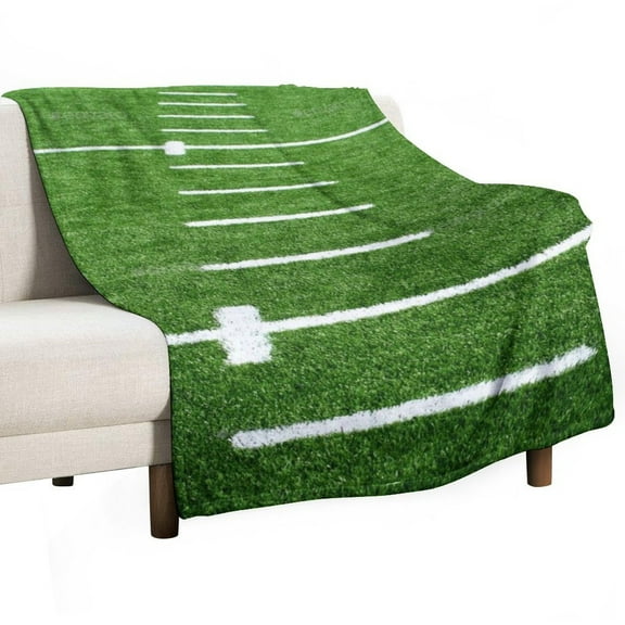 American Football Team Field Soft Print Blanket Throw Blankets Warm Cozy Lightweight Couch Blanket Stuff Gifts for Women Mom Teens