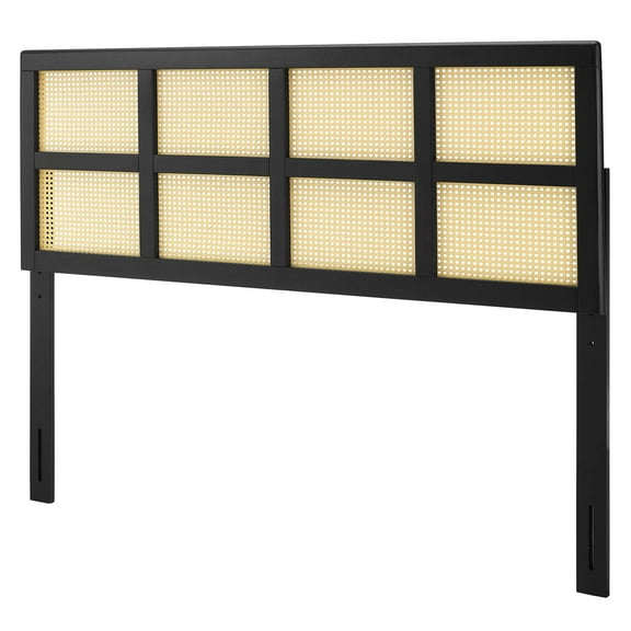 Headboard, Queen Size, Wood, Black, Modern Contemporary Urban Design, Bedroom Master Guest Suite