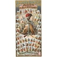 thumbnail image 2 of Geo. S. Harris & Sons 11x18 Black Ornate Wood Framed Double Matted Museum Art Print Titled - Allen and Ginter, Arms of All Nations, Richmond, Virginia (1890), 2 of 5