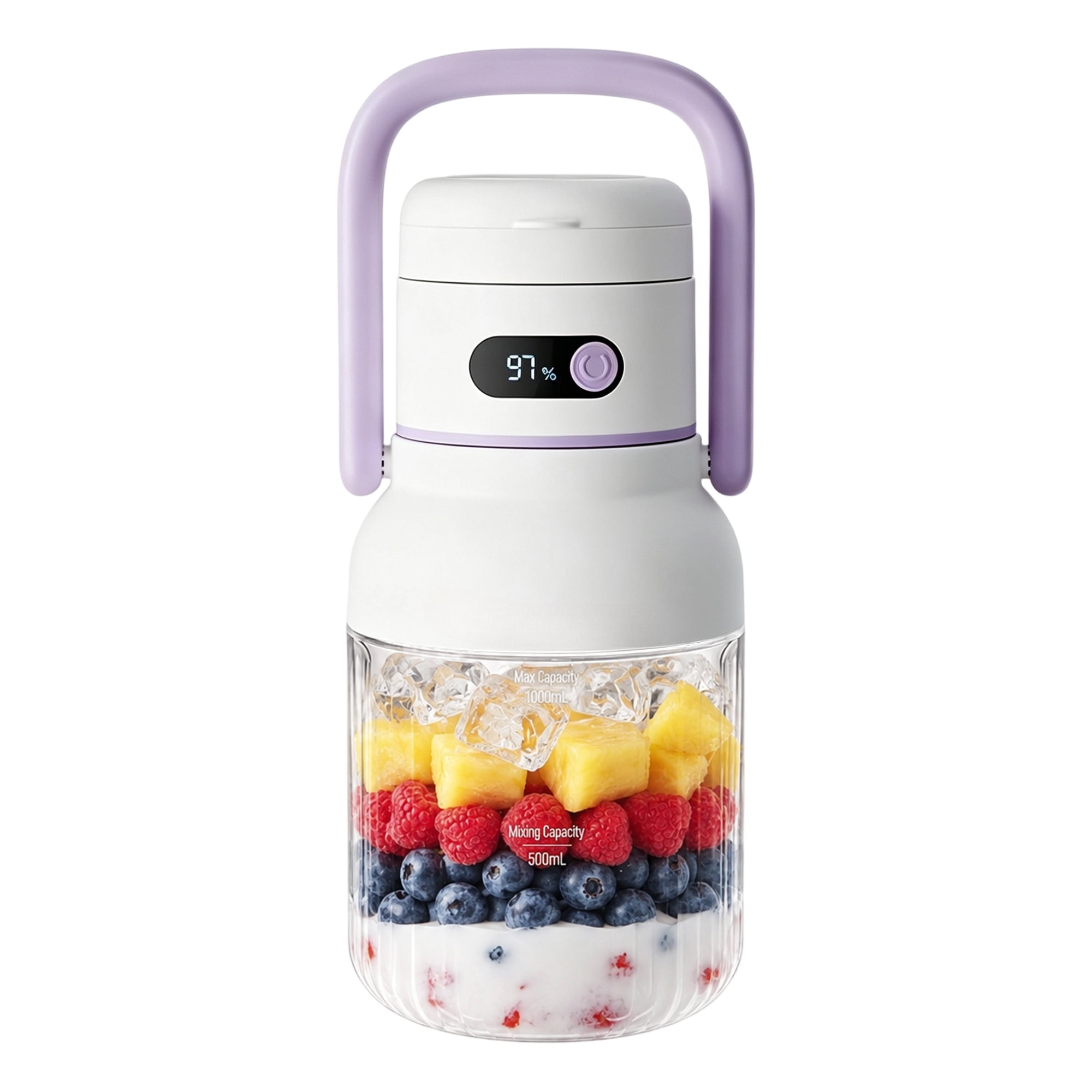 ENTU 33oz Cordless Portable Blender USB Rechargeable Personal Smoothie Maker BPA-Free Ice Crushing Blender for Shakes Smoothies Travel Outdoor & Home Use