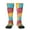 2 Black-2, variant on Colorful Wool Balls Pattern Women’s Knee High Crew Socks,Trouser Socks Comfortable, Breathable, Moisture-Wicking and Soft