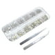 thumbnail image 4 of Vogacara Nail Pixie Beads Flatback Crystal Rhinestones Delicados suministros de bricolaje Usos versátiles Accesorio de manicura AB silver AB pinza plateada 2 5Conjunto, 4 of 6