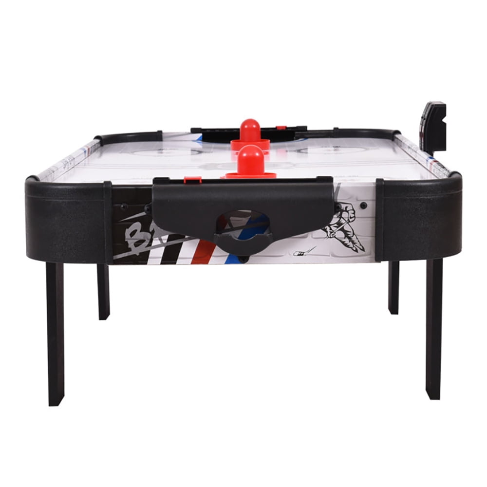 Spaco 42 Inch Air Powered Hockey Table Top Scoring 2 Pushers, Gifts for Boys and Girls Aged 6-12, Air Hockey Table for Indoor, White