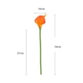 thumbnail image 6 of Pebbuoy 12Pcs Artificial Common Callalily Branch with Stem Realistic Reusable Home Wedding Party Faux Flower Floral Arrangement Decoration Photo Props, 6 of 7