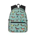 thumbnail image 1 of Disketp Dachshund Dog Puppy Mochila Ligera Clásica con Múltiples Bolsillos, Mochila Casual para Hombre y Mujer, Ideal para Escuela, Trabajo y Viajes, 1 of 6