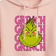 thumbnail image 3 of The Grinch - Grinch Stacked - Juniors Cropped Pullover Hoodie, 3 of 5