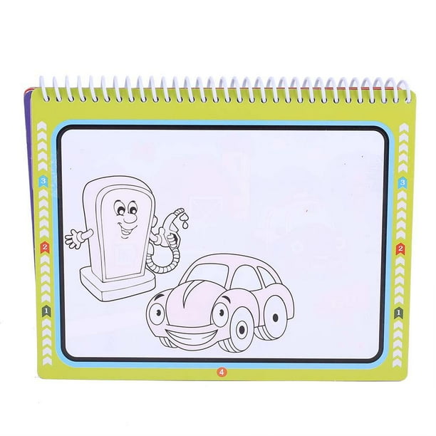 Download Tebru Portable Magic Water Coloring Drawing Book with Pen Kids Children Painting Educational Toy ...