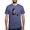Heather Blue, variant on - Sitting And Holding A Steaming Cup Of Coffee Men's Deluxe T Shirt - Mens Tri-blend T-Shirt