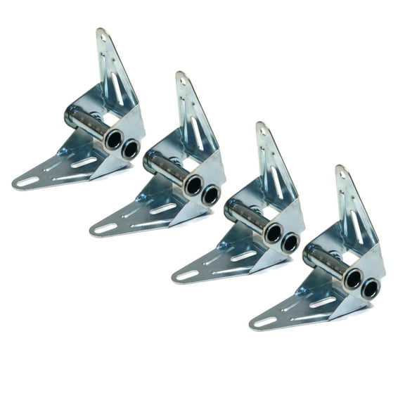 The ROP Shop 4-Pack - Garage Door #3 Hinges, 18 Gauge, Narrow Body for Edge Panel Mounting