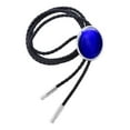 thumbnail image 2 of Estilo retro Western Bolo Tie, Cuerda de cuero de PU para Mujeres Hombres Accesorio de ropa para vestidos Camisas Festival Suéter Boda Violeta Azul Fernando Corbata de vaquero, 2 of 8