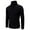 Black 2, variant on Plus Size Mens Turtleneck Thermal T-Shirts Slim Fit Casual Long Sleeve Muscle Shirts Comfy Warm Solid Fall Winter Sweatshirts for Plus Size Men White S