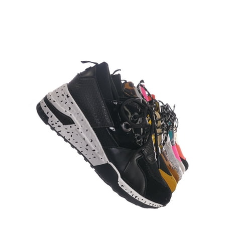 Valerie Platform Shoes - Galaxy01 by Forever Link, Chunky Daddy Platform Sneaker - Women Jogger Color Block Retro Shoe