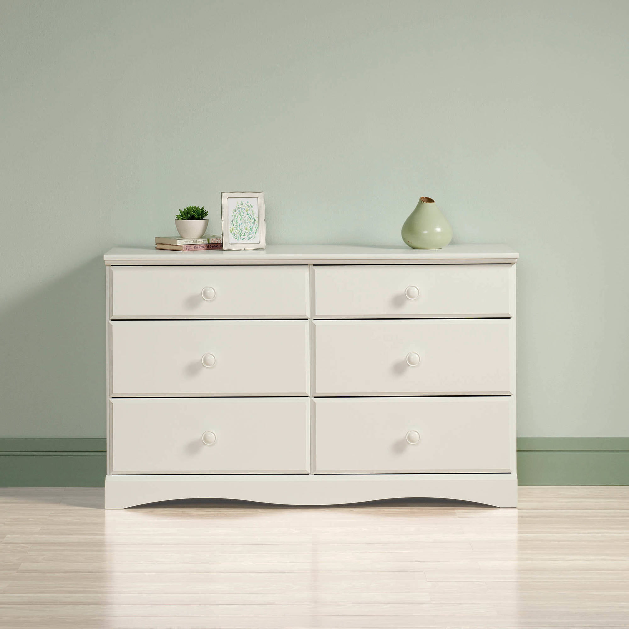 Chest Of Drawers Large White Home Bedroom Dresser Six 6 Drawer