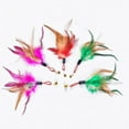 thumbnail image 1 of Clearance!5Pcs Replacement Cat Feather Toys Replacement Cat Teaser Wand Refills Chicken Feathers Replacement With Bell Interactive Kitten Toy Replacement, 1 of 5