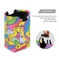 thumbnail image 3 of Yayeee Freestanding Laundry Hamper with Handle Collapsible Large Storage Basket for Clothes, Vibrant Dinosaur, 3 of 7