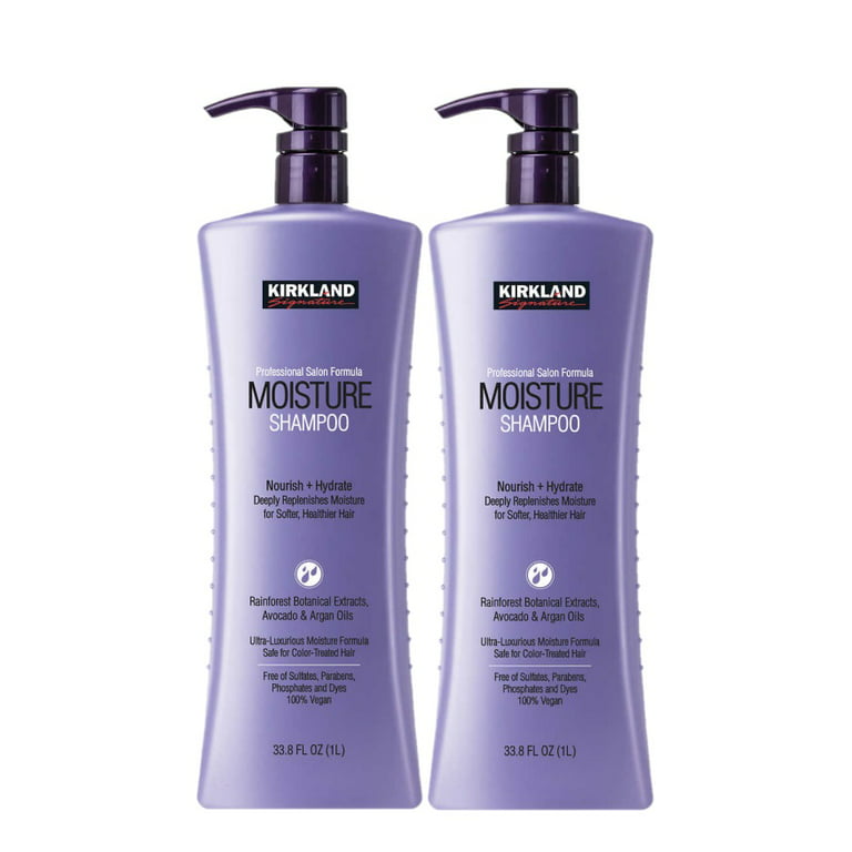 2 | Kirkland Signature Moisture Shampoo, Nourish + Hydrate, 33.8 fl oz - Walmart.com