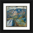 thumbnail image 1 of Edvard Munch 15x15 Black Ornate Wood Framed Double Matted Museum Art Print Titled - Kragero in Spring (1912), 1 of 5