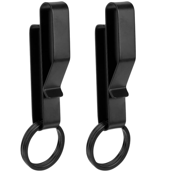 Crazyview 2Pcs Steel Key Holder for Belt, Quick Release Keychain Clip, Belt Key Organizer